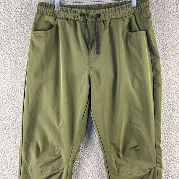 Southpole Track Pants Mens Medium Green Swishy Athletic Windbreaker Joggers Run - Picture 3 of 16